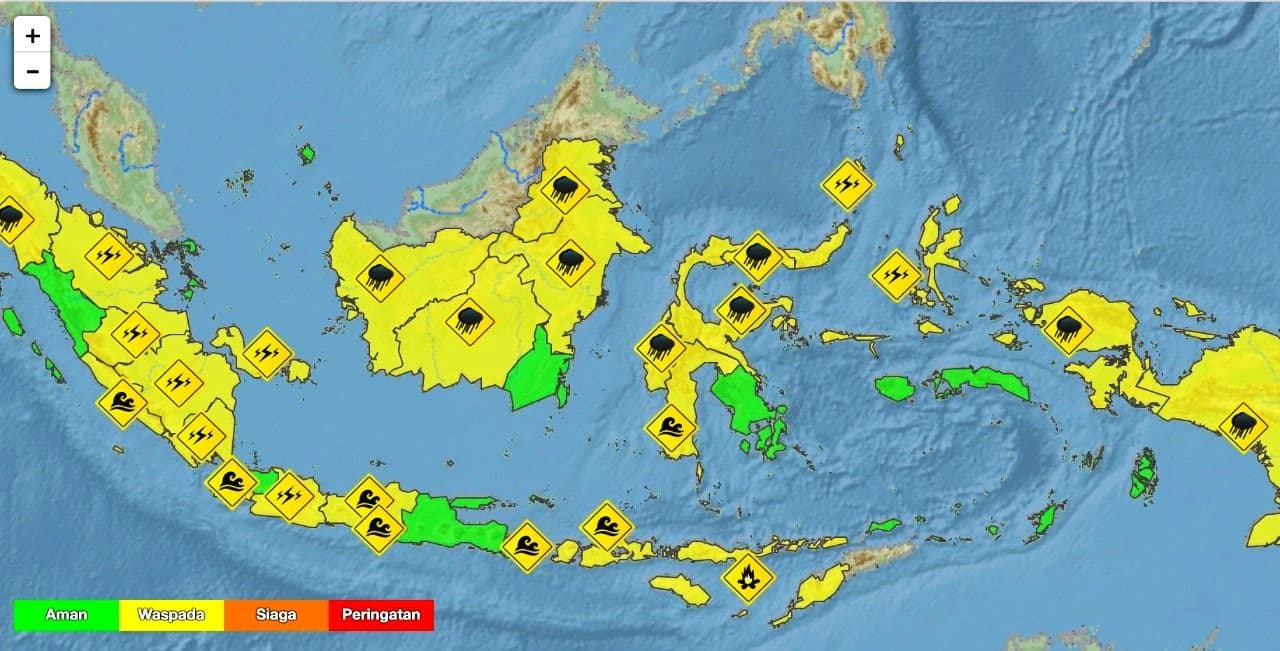 BMKG mengimbau masyarakat untuk waspada dan siap siaga terhadap potensi bencana hidrometeorologi