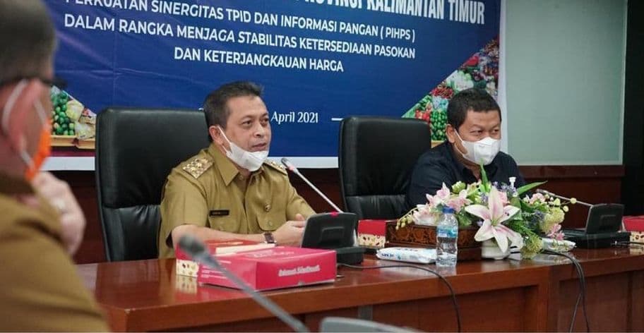 High Level Meeting Tim Pengendalian Inflasi Daerah (TPID) Provinsi Kaltim yang dihadiri Wagub Hadi Mulyadi