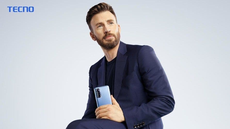 TECNO Brand Ambassador Chris Evans