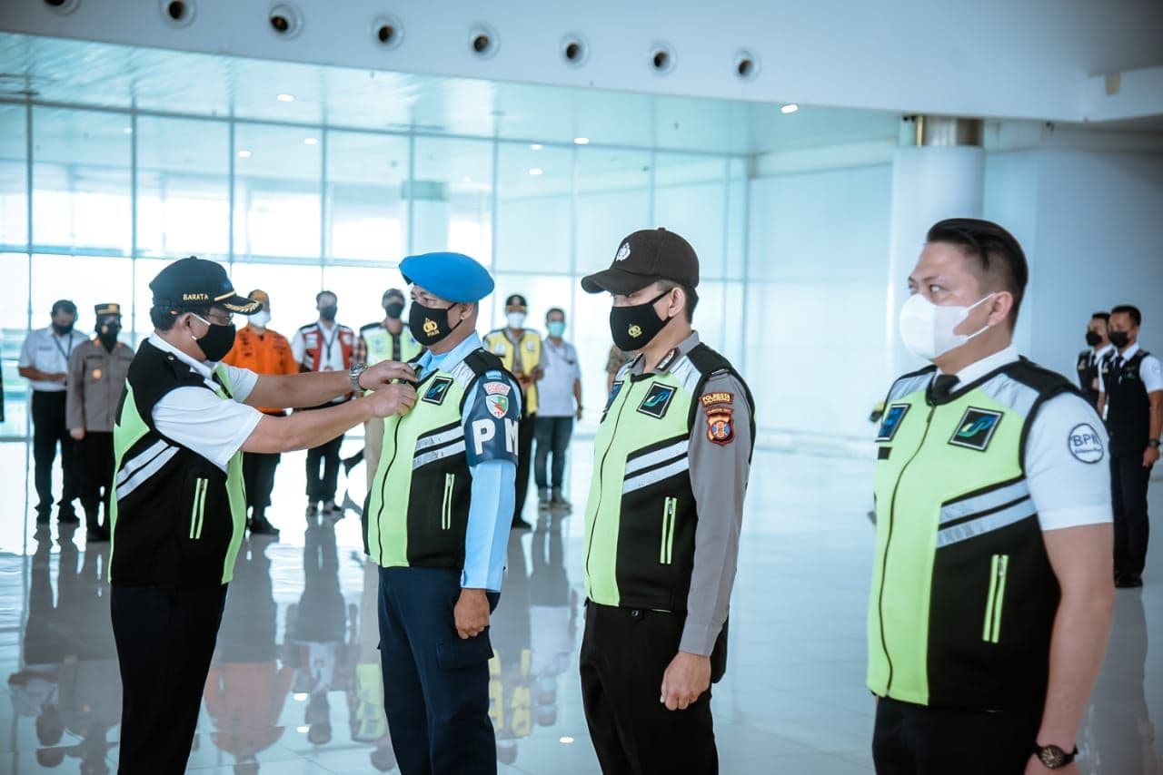 Posko Pengendalian Transportasi Angkutan Udara Hari Raya Idul Fitri 1442 Hijriah di Bandar Udara Internasional Sultan Aji Muhammad Sulaiman (SAMS) Sepinggan Balikpapan, resmi ditutup pada Selasa (25/5/2021)