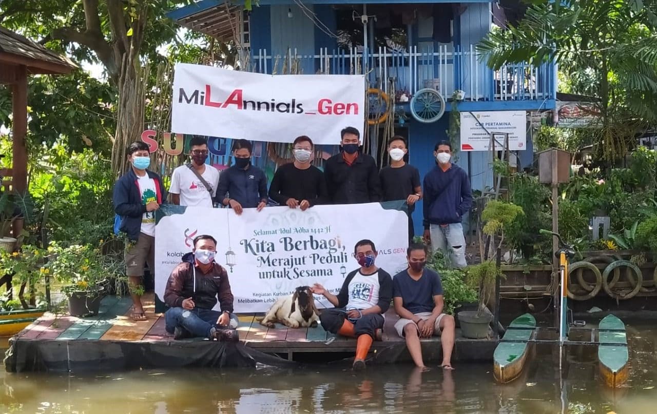 MiLAnnials Gen akan membagikan paket daging kurban pada momen Idul Adha 1442 H dengan menggunakan sepeda air. Pembagian paket daging kurban ini rencananya akan dilakukan pada Rabu (21/7/2021)