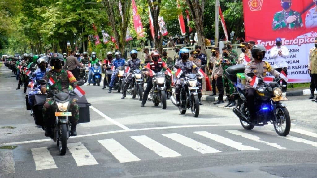 Pelepasan penyaluran bansok bagi warga terdampak PPKM Level 4 di Balikpapan