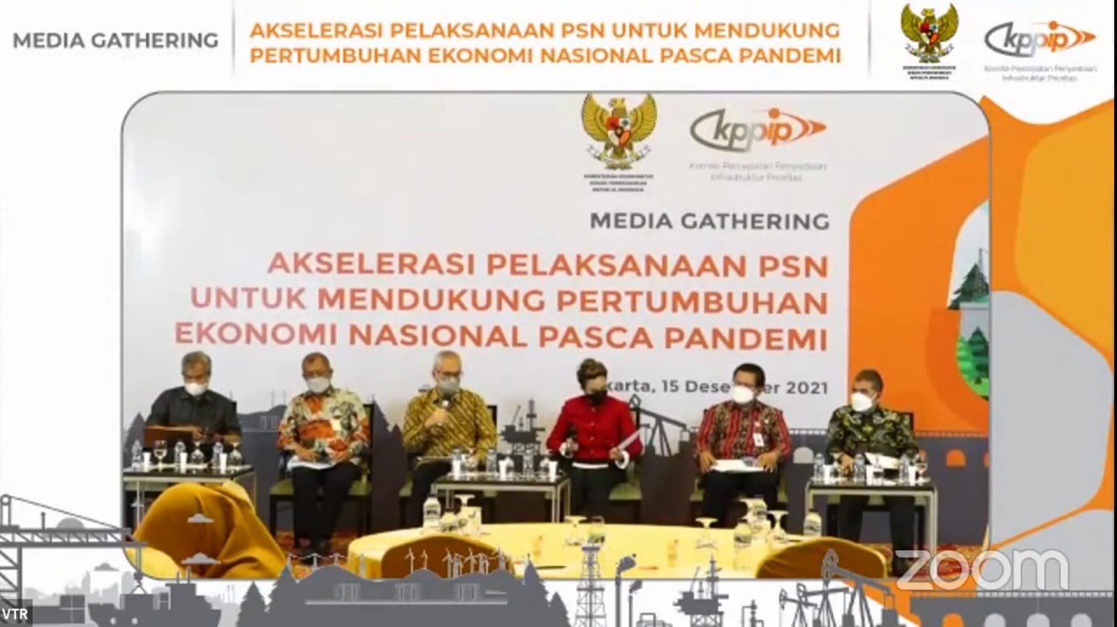 Media Gathering bertemakan Akselerasi Pelaksanaan PSN untuk Mendukung Pertumbuhan Ekonomi Pasca Pandemi, Rabu (15/12/2021)