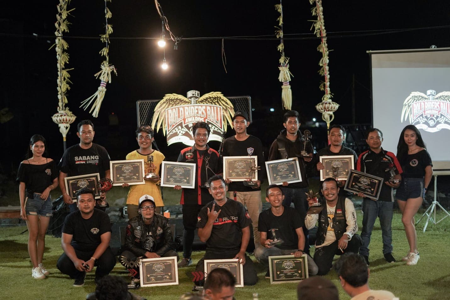 Klub-klub motor penerima penghargaan bergengsi dari komunitas anak motor yang tergabung dalam Bold Riders Bali