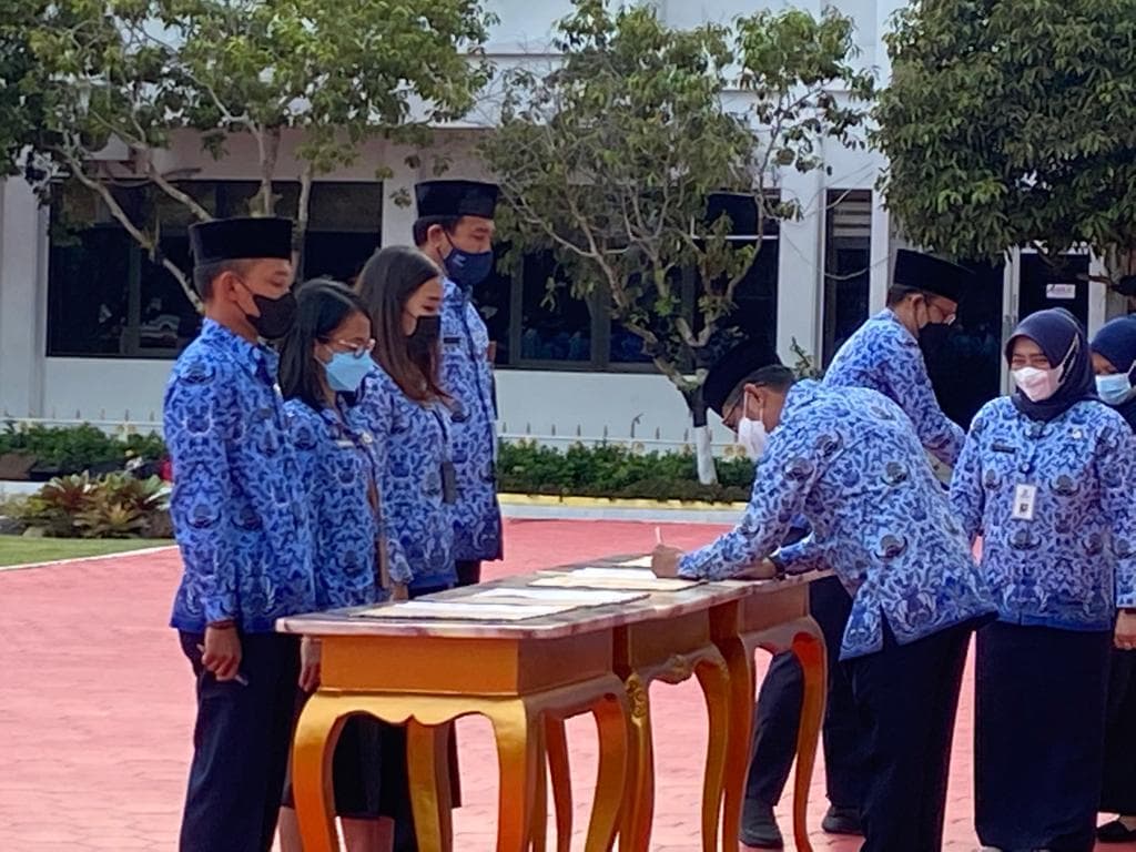 Pemerintah Kota Balikpapan melaksanakan pelantikan Pejabat Fungsional di lingkungan Pemkot Balikpapan