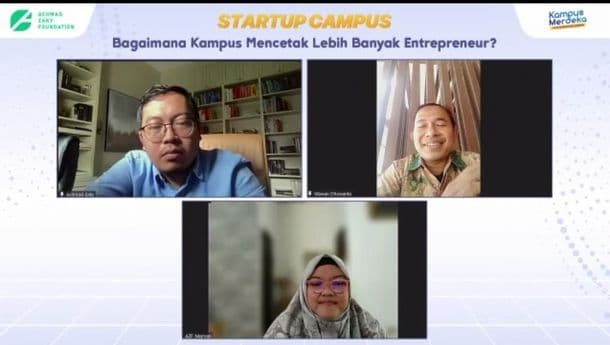 Webinar Startup Campus: Bagaimana Kampus Mencetak Banyak Enterpreneur, Rabu (5/1/2022)