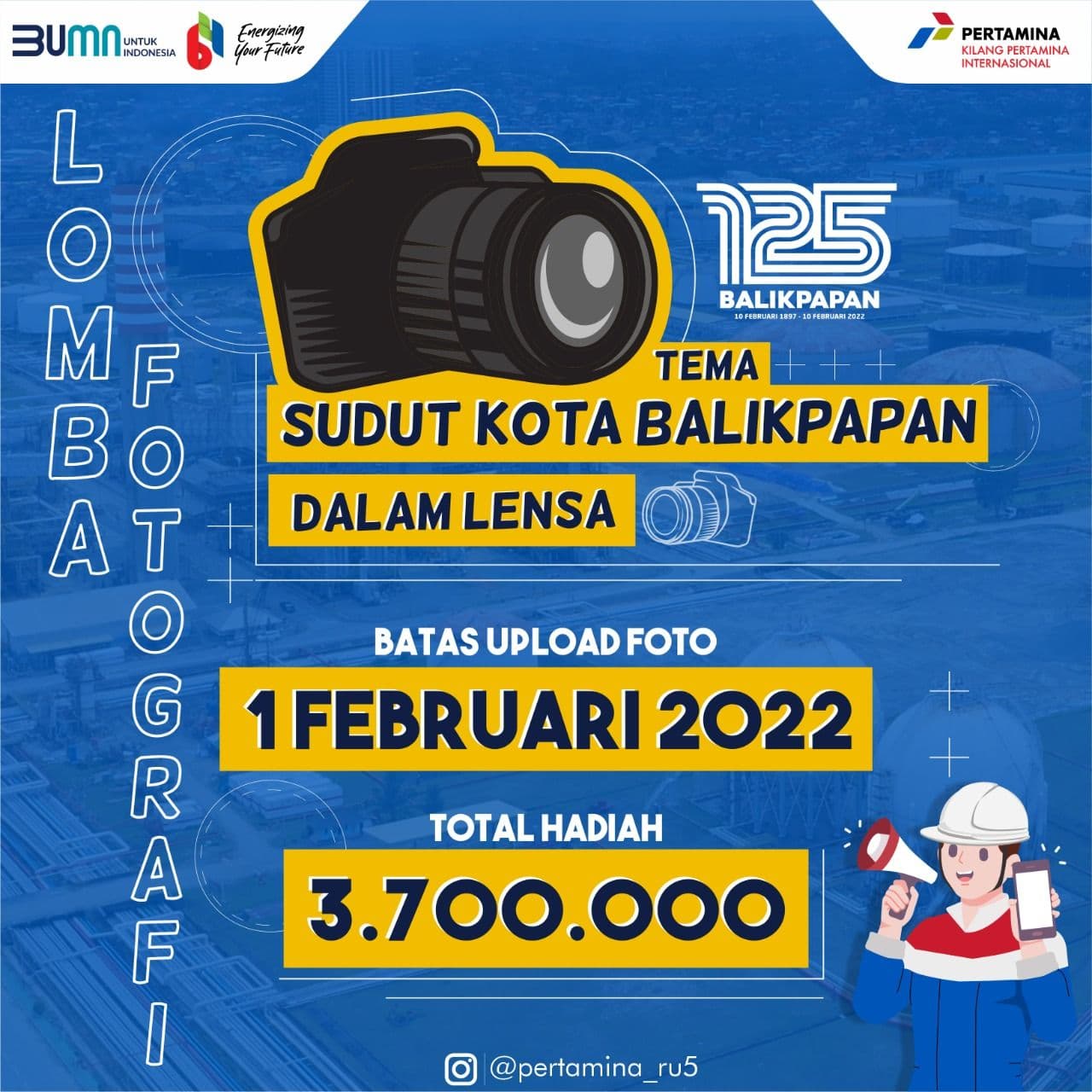 Sambut HUT 125 Kota Balikpapan, Pertamina Gelar Lomba Foto