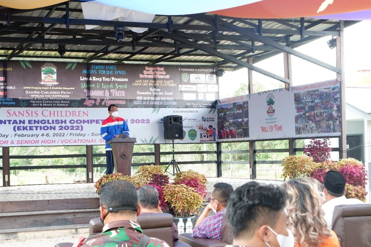 Gelar Kompetisi Bahasa Inggris, Pertamina Kerja Sama Yayasan Sansis Children  