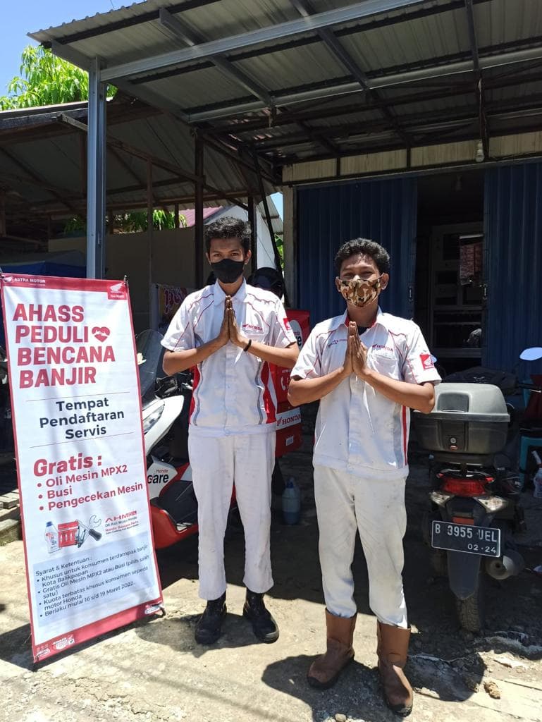 Peduli Bencana Banjir, Astra Motor Kaltim 1 Berikan Layanan Servis Gratis