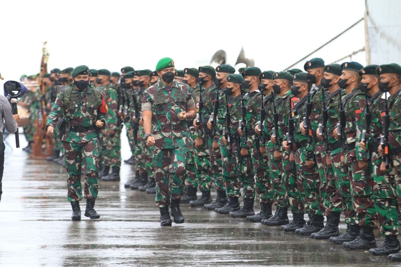 Yonif Raider 600/Modang Berangkat Tugas ke Papua 