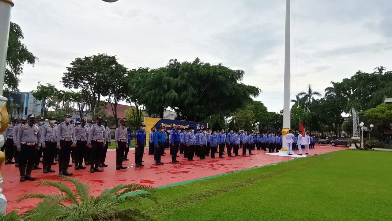 Upacara Hari Kebangkitan Nasional di Halaman Kantor Walikota Balikpapan, Jumat 20 Mei 2022