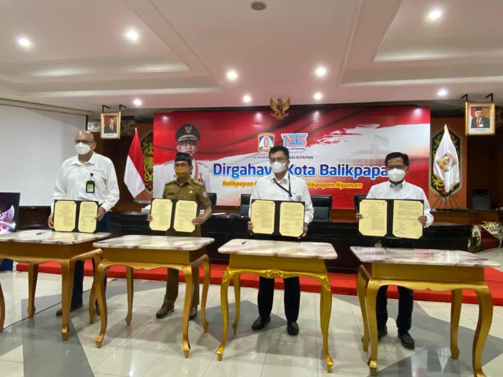 Pemerintah Kota Balikpapan dengan PT Pertamina Hulu Mahakam (PHM) dan PT Pertamina Hulu Sanga-Sanga serta PT Pertamina Hulu Kalimantan Timur menandatangani MoU Kerja sama tentang Pengelolaan Taman Tematik Orchidarium dan Perlindungan Keanekaragaman Hayati di Kebun Raya Balikpapan