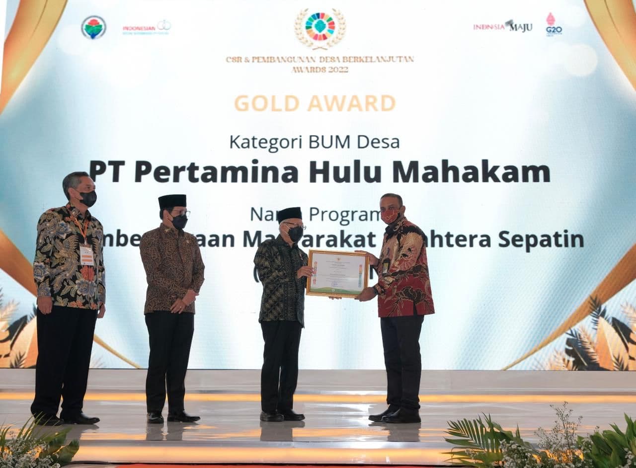 PHM Terima Gold Award dari Kementerian Desa PDTT 