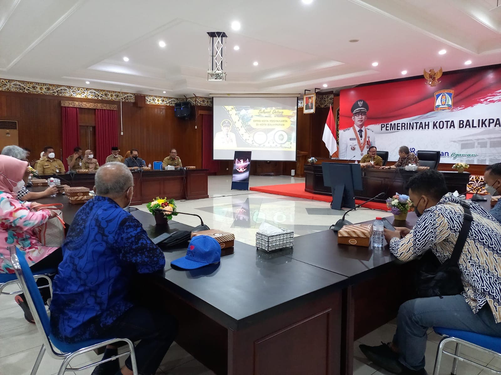 Terima Kunker, Pemkot Balikpapan Paparkan Kesiapan sebagai Beranda IKN, di Aula Kantor Wali Kota Balikpapan, Selasa (28/6/2022)