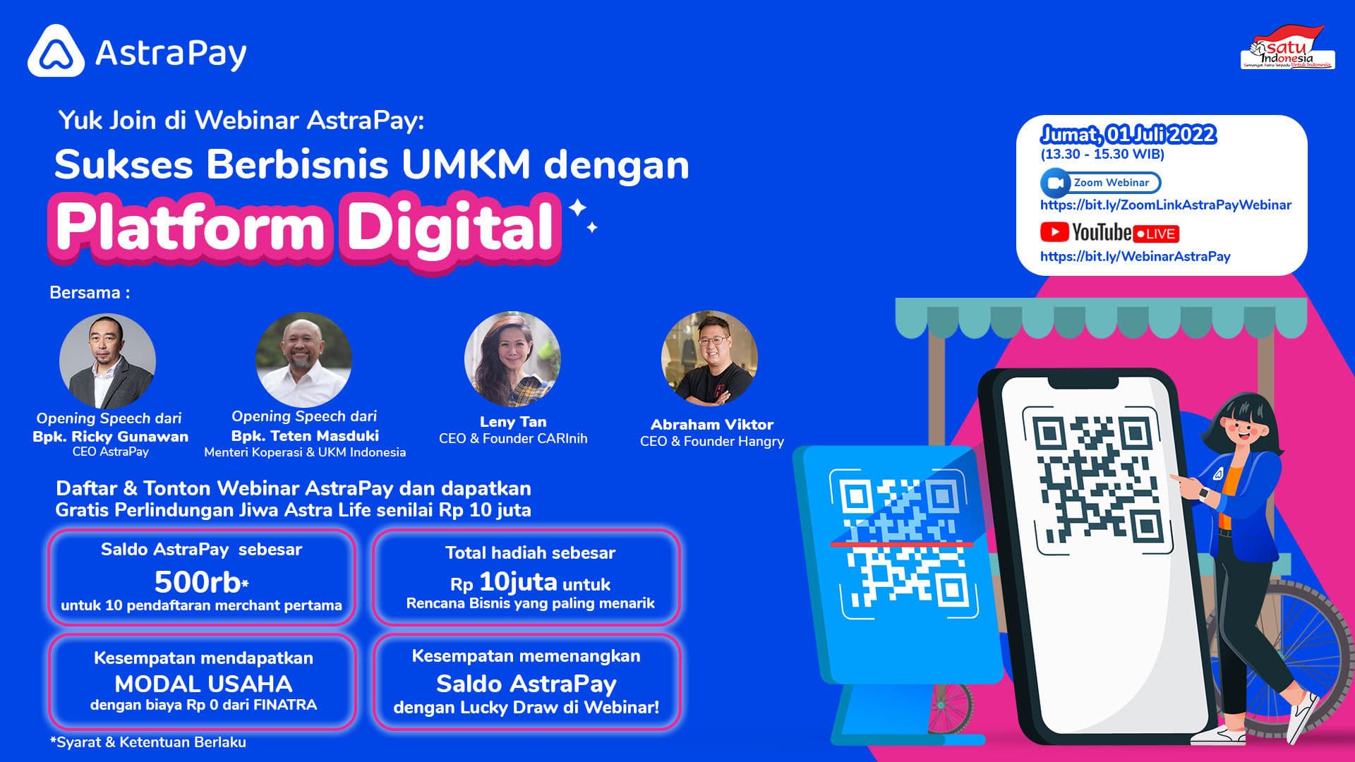 Menteri Koperasi dan UKM Apresiasi AstraPay 
dalam Gerakan Mendukung UMKM Mengoptimalisasi Platform Digital
