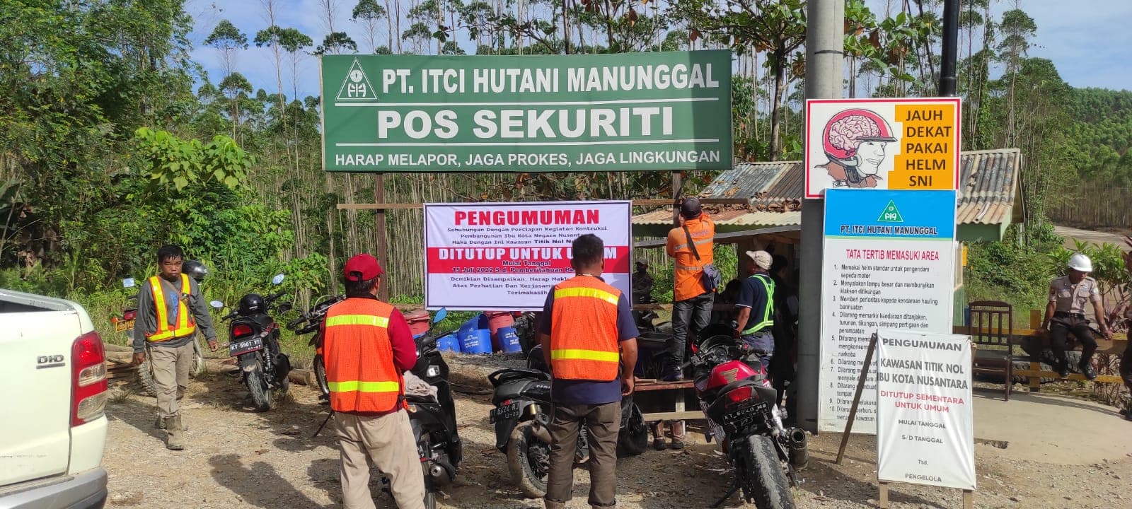 Persiapan Kegiatan Kontruksi Pembangunan Ibu Kota Nusantara, Kawasan IKN Ditutup Sementara Mulai Tanggal 15 Juli 2022