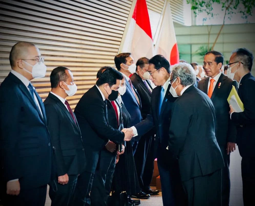 Dampingi Jokowi, Erick Thohir Perkuat Kerja Sama dengan Jepang di 3 Sektor