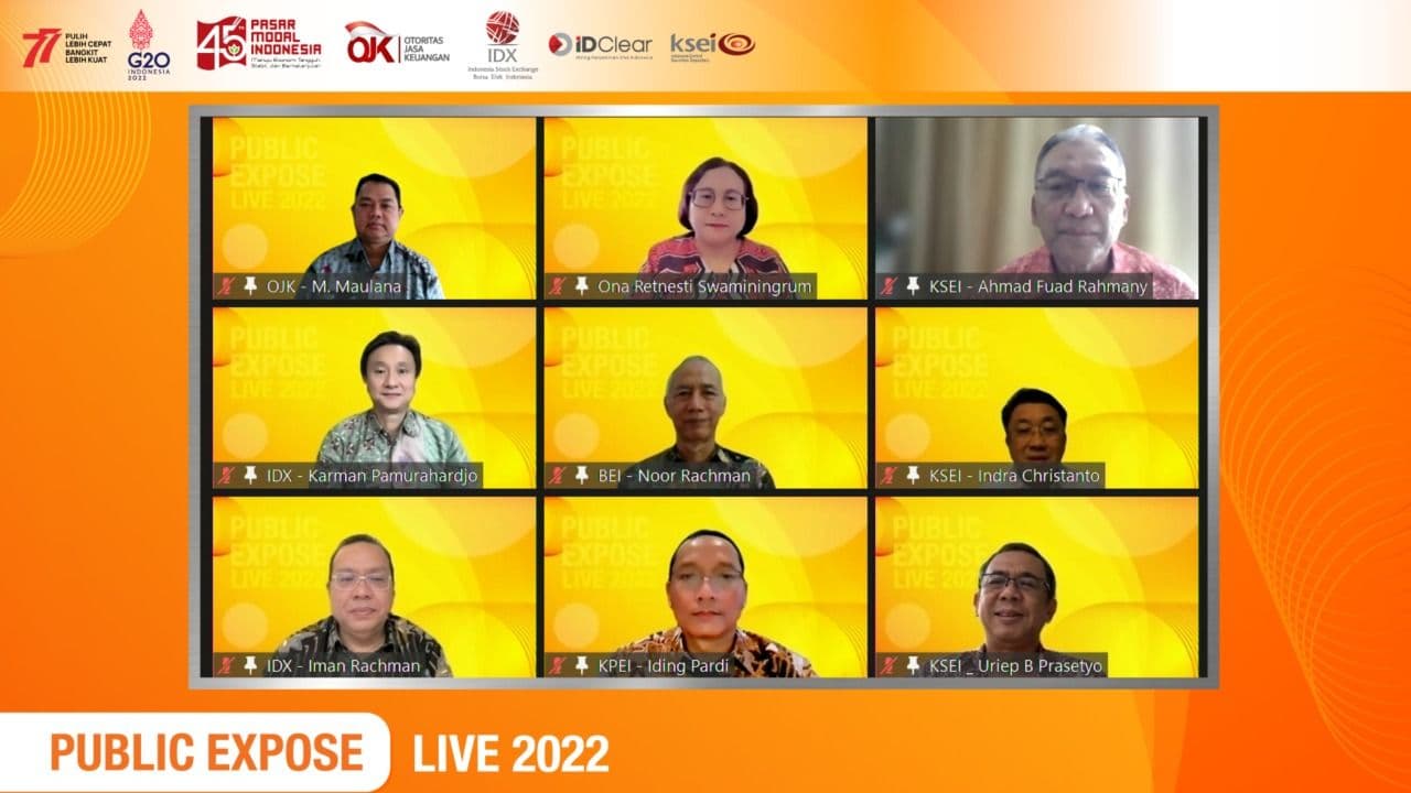 54 Perusahaan Tercatat Ramaikan Public Expose LIVE 2022