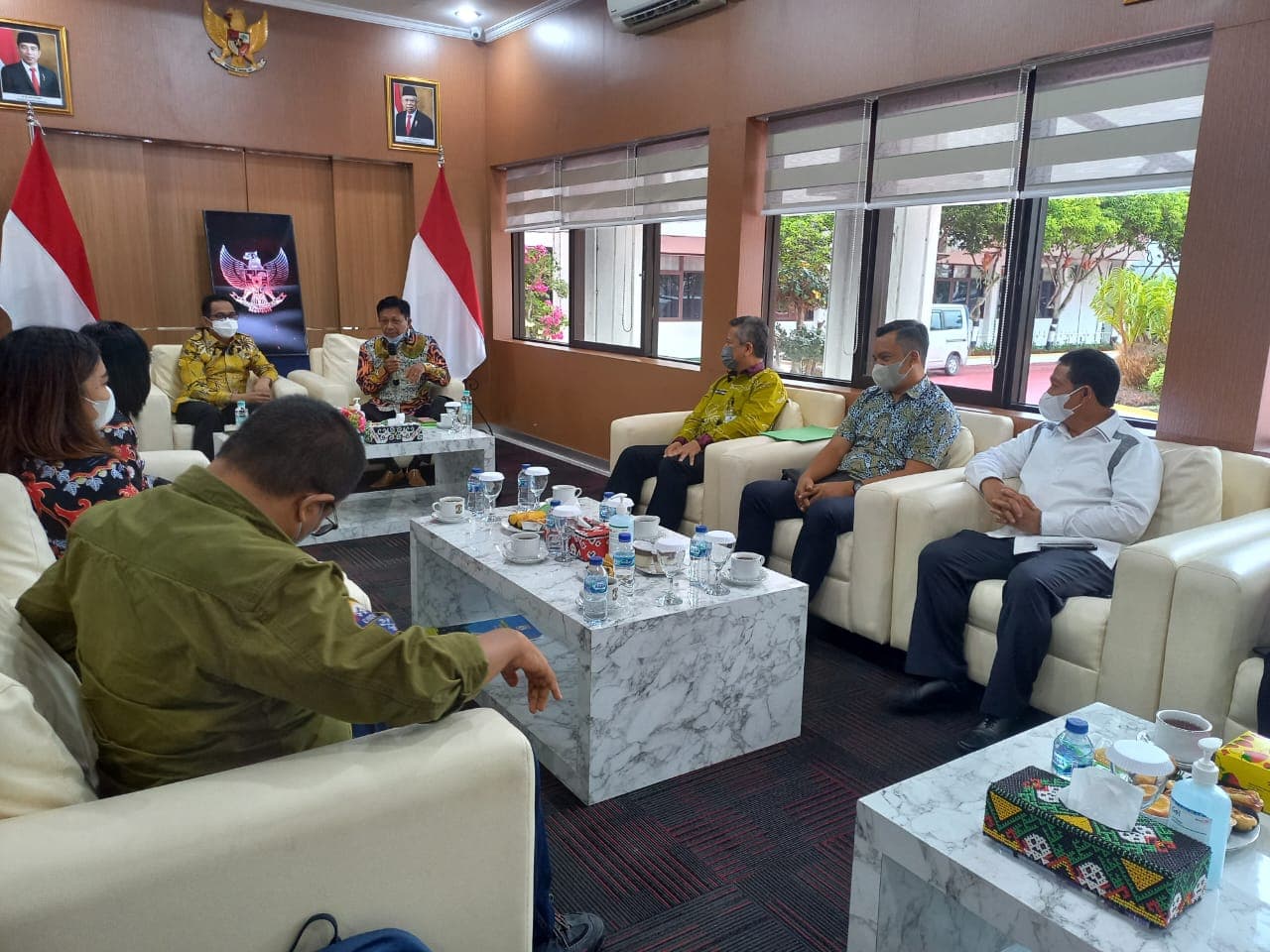 Tim penilai panji keberhasilan pembangunan Pariwisata Kota Balikpapan audiens dengan Wali Kota Balikpapan, Rahmad Mas'ud, Kamis (15/9/2022)