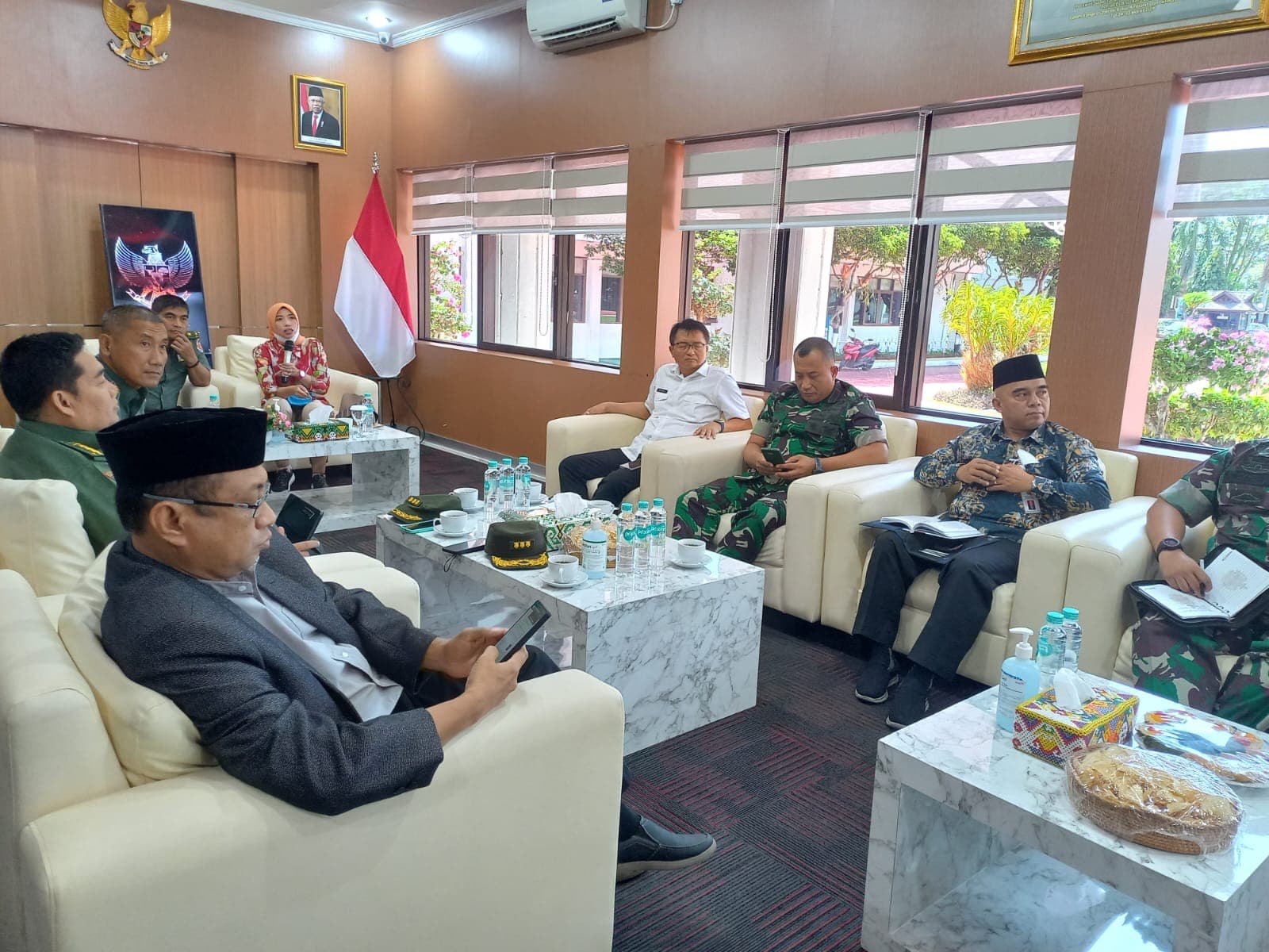 Pemerintah Kota Balikpapan terima kunjungan Staf Ahli Mabes TNI AD terkait IKN, Jumat (14/10/2022)