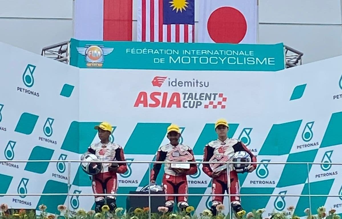 Pebalap Astra Honda motor kembali raih podium di Idemitsu Asia Talent Cup. 