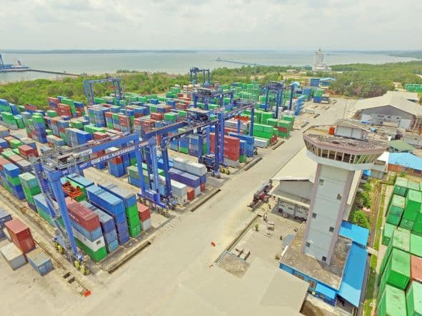 Kawasan Industri Kariangau (KIK) di Balikpapana merupakan salah satu kawasan industri andalan Kaltim.  (FOTO: KIK)