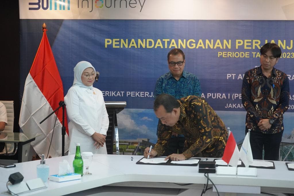 Angkasa Pura I Sepakati Perjanjian Kerja Bersama dengan Serikat Pekerja dan Asosiasi Karyawan, Senin, 13 Maret 2023