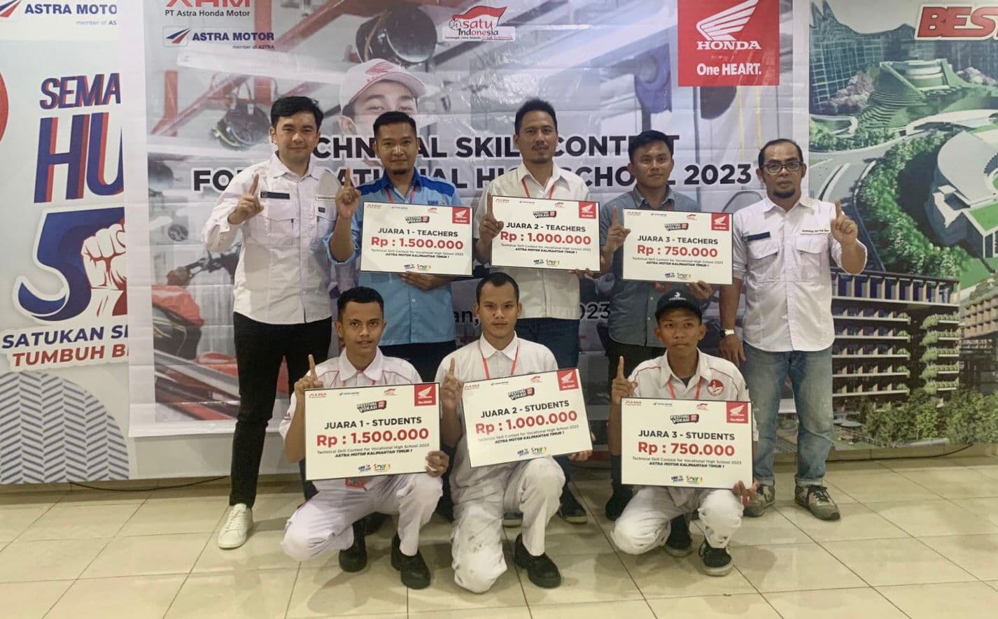 Astra Motor Kaltim 1 Gelar Kontes Siswa dan Guru SMK TBSM Astra Honda 2023