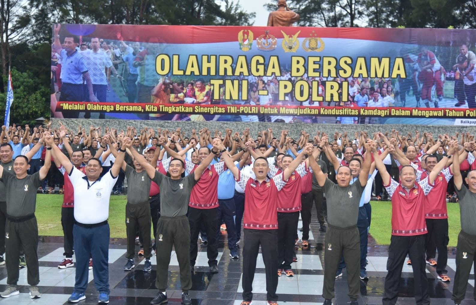 Jaga Kondusifitas, TNI-Polri Jalin Keakraban Wilayah Balikpapan