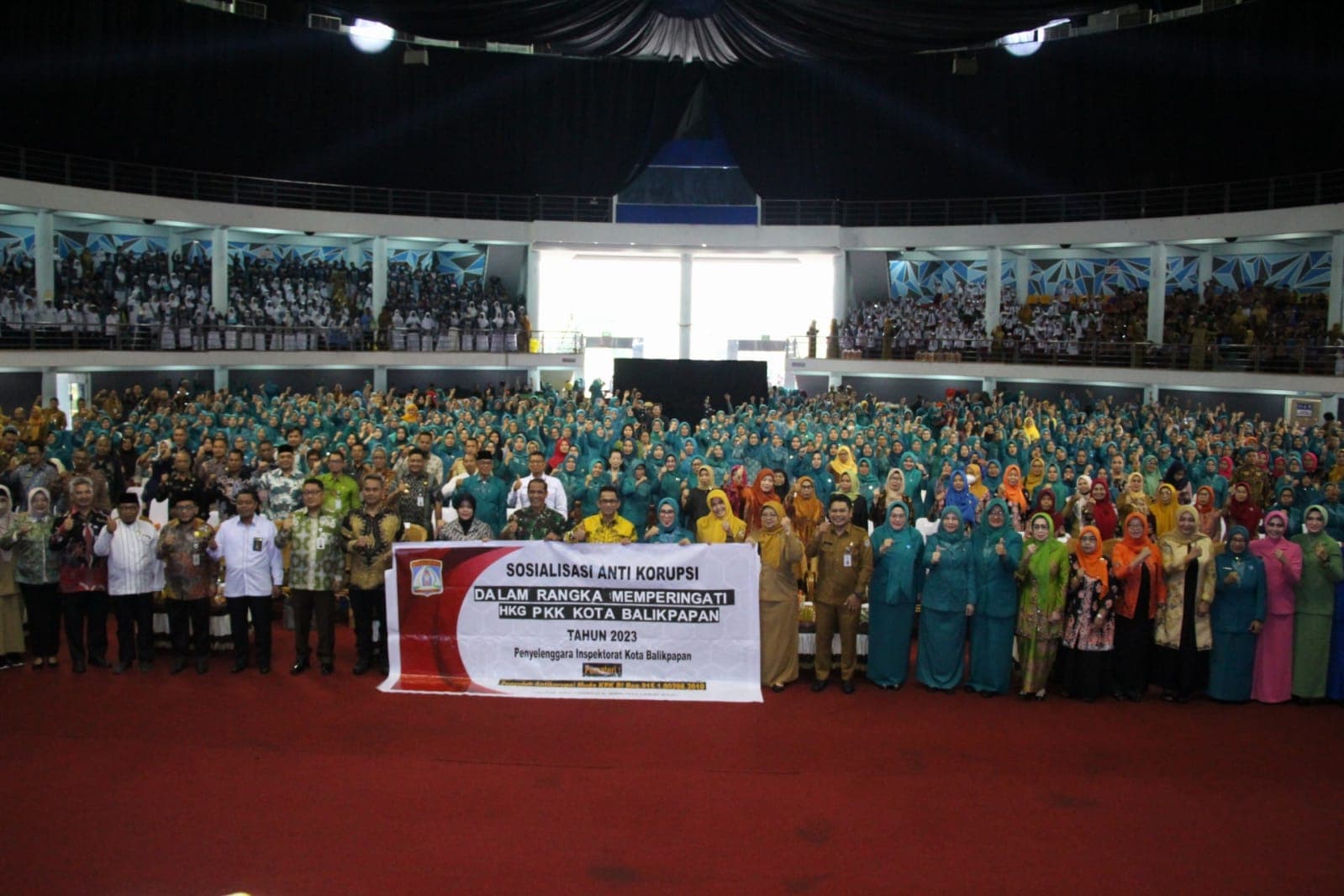 Peringatan HKG PKK ke 51 di Gedung Balikpapan Sport and Convention Center pada Senin, 10 Juli 2023. 