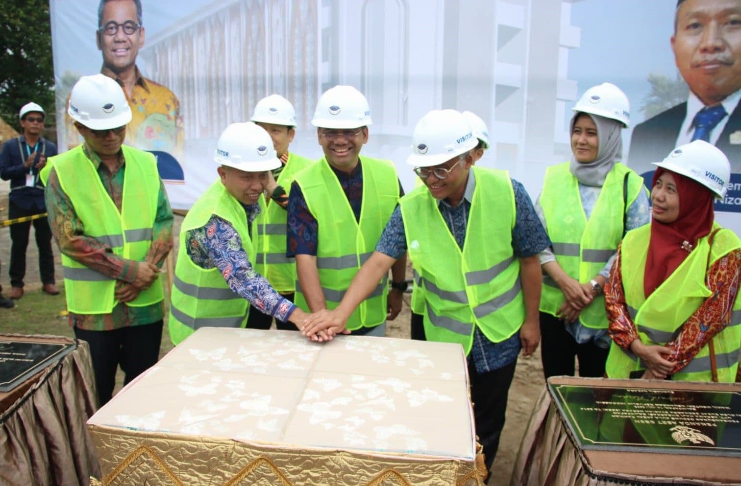 Wamenkeu Groundbreaking Pembangunan Gedung Jabal Uhud Asrama Haji Batakan