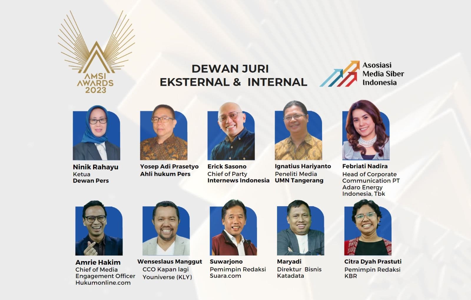 Ketua Dewan Pers Pimpin Dewan Juri AMSI Awards 2023