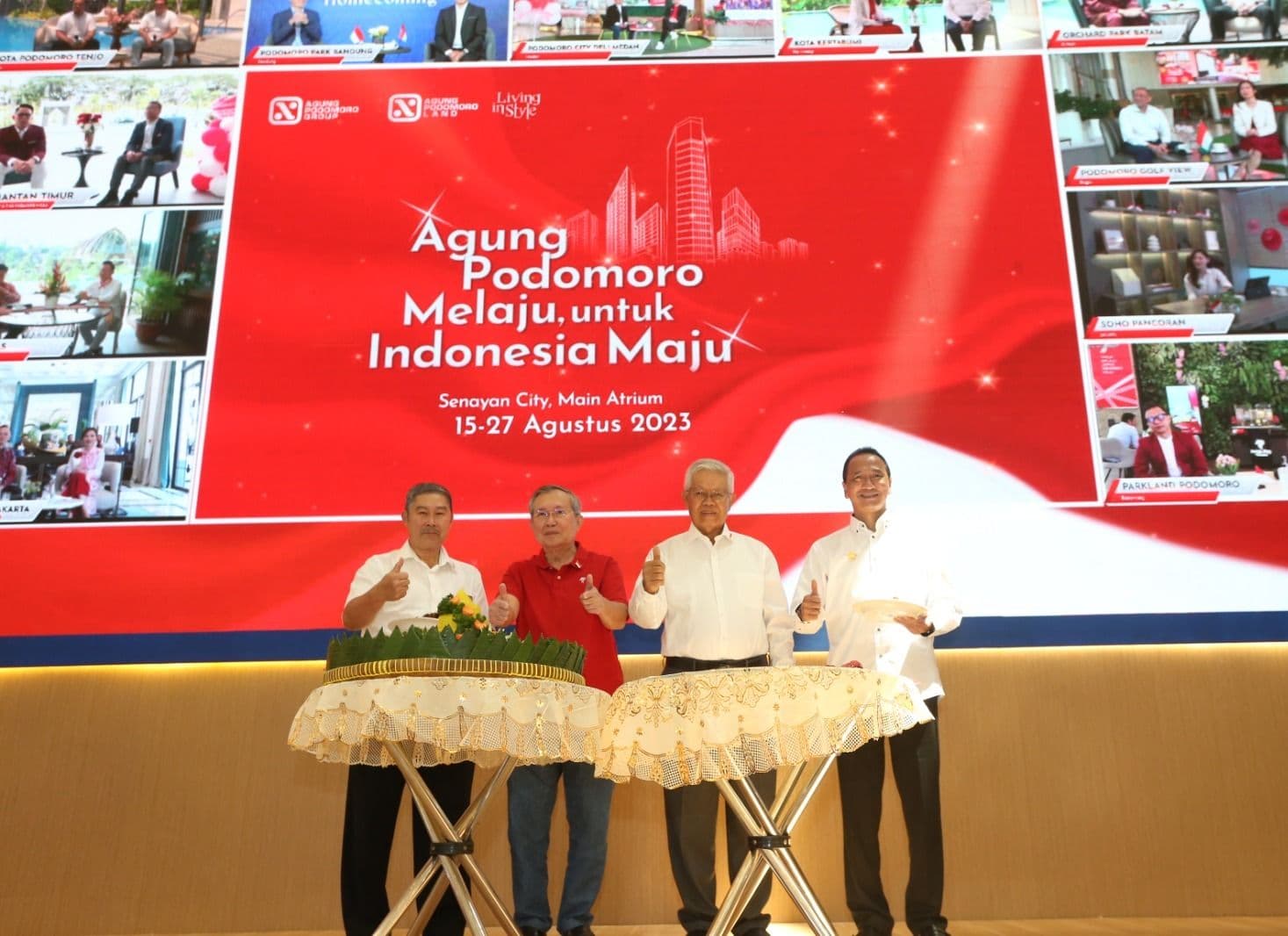 Festival Investasi Properti Agung Podomoro yang dilaksanakan di Senayan City Mall Jakarta yang berlangsung pada 15 – 27 Agustus 2023