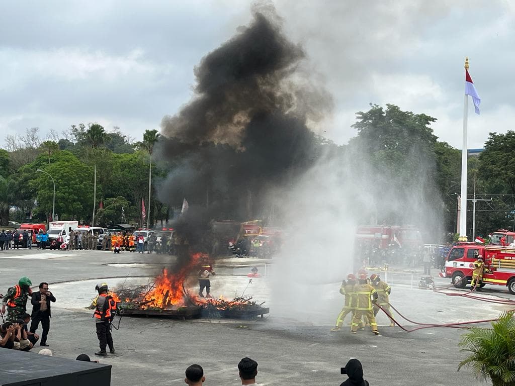 Simulasi bencana Karhutla oleh BPBD Balikpapan