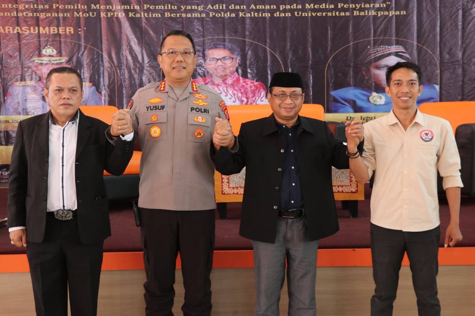 Tingkatkan Pengawasan Publikasi Konten, Polda dan KPID Kaltim Tandatangani MoU