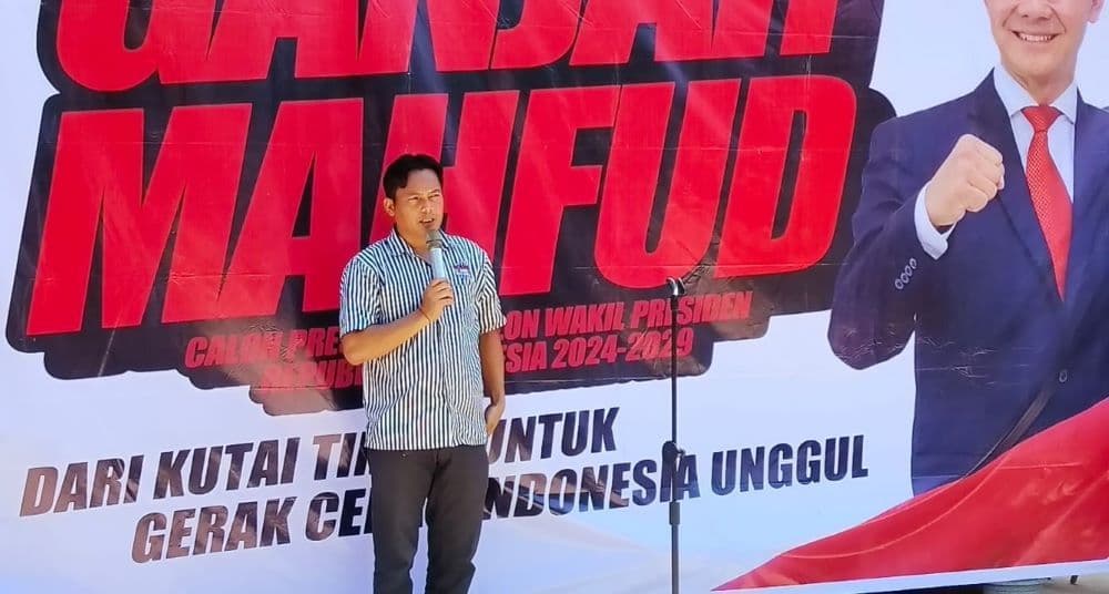 Anggota DPRD Kutim, Siang Geah mendeklarasikan barisan pendukung Ganjar-Mahfud (GAMA).