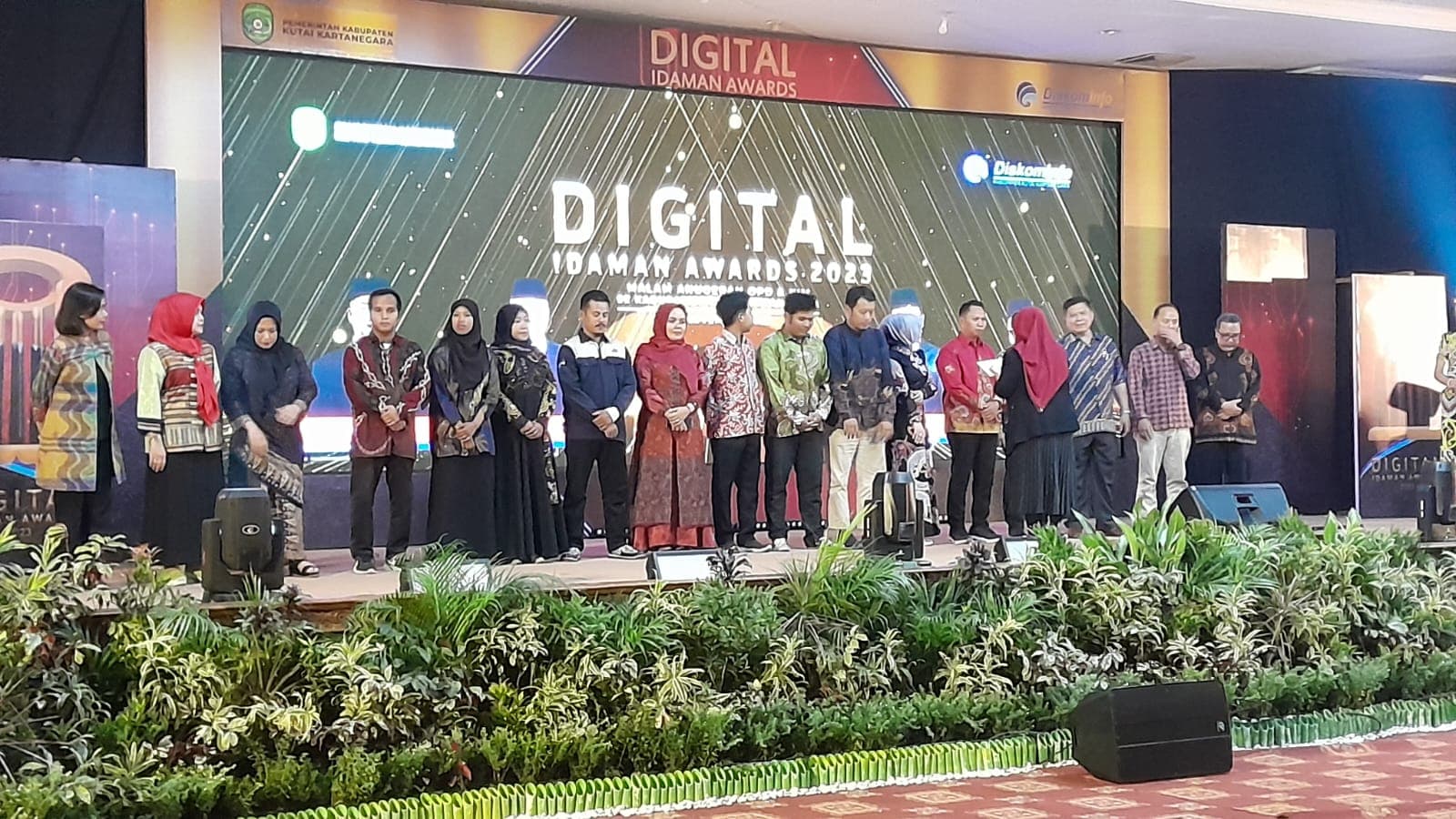 Malam Puncak Anugrah Digital Idaman Award 2023 Dibuka Bupati Kukar 