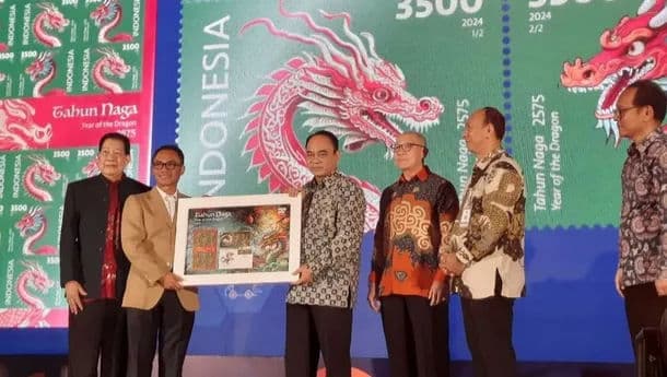 Imlek 2024, Kemenkominfo Terbitkan Prangko Shio Naga