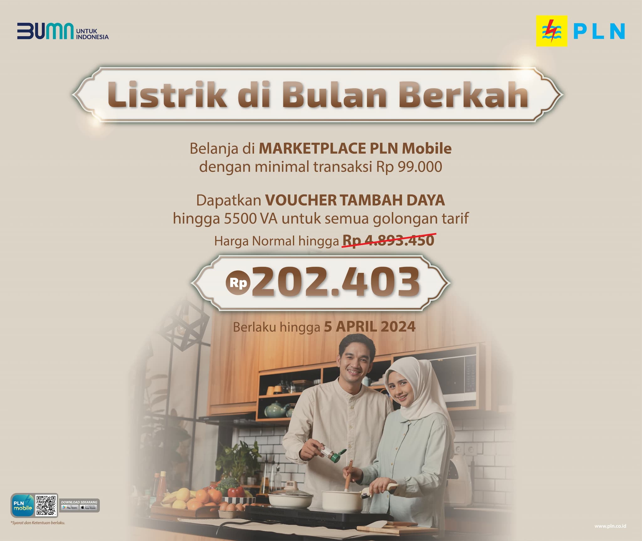 Promo Ramadan! PLN Tebar Diskon Hanya Rp202.403 untuk Tambah Daya Listrik  