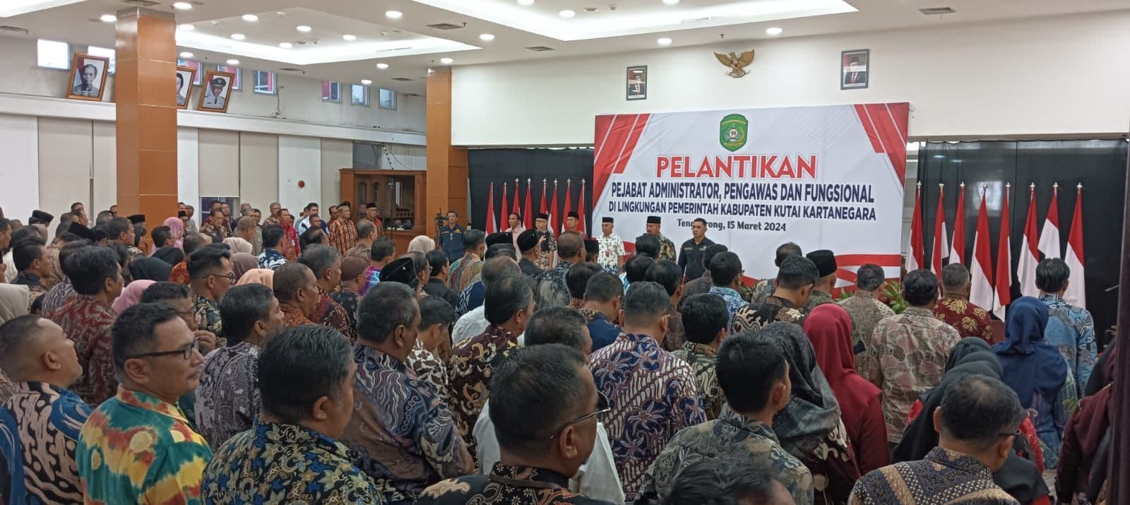 170 Pejabat Administrator, Pengawas dan Fungsional di Lingkungan Pemkab Kukar Dilantik