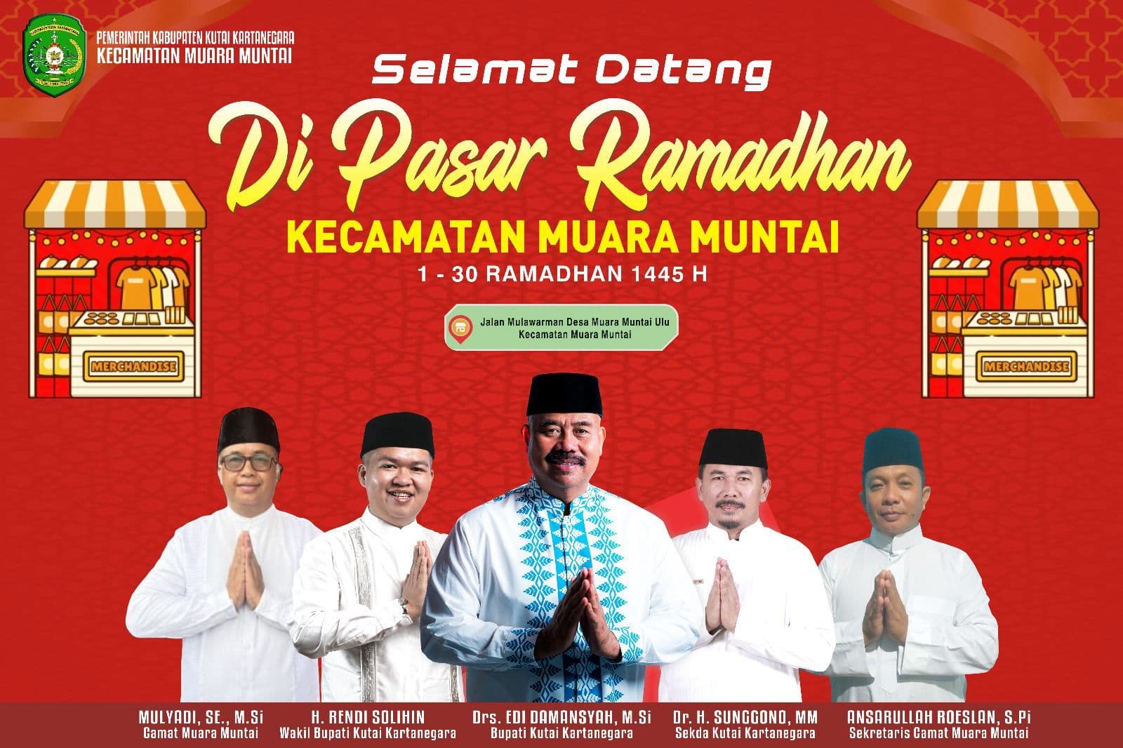 Kemudahan Berbelanja, Pasar Ramadan Perdana di Kecamatan Muara Muntai Dibuka