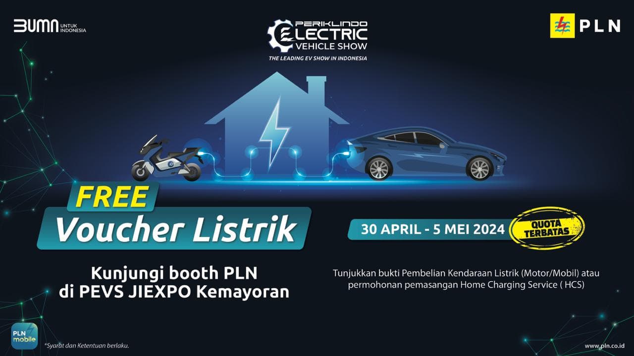 Beli Tiket PEVS 2024 di Aplikasi PLN Mobile, Dapat Diskon Tambah Daya 