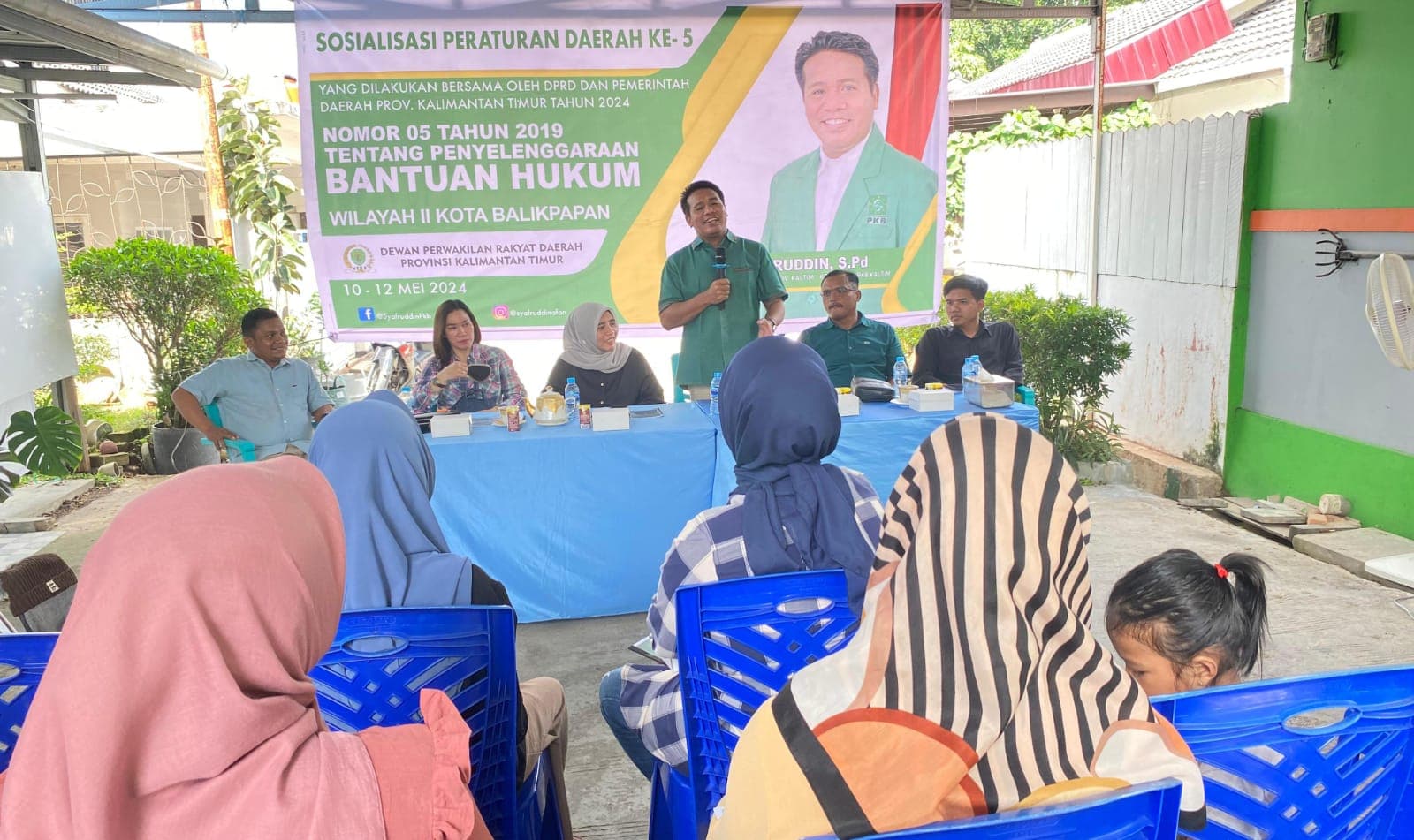 Syafruddin Sosialisasi Perda Penyelengaraan Bantuan Hukum di Balikpapan