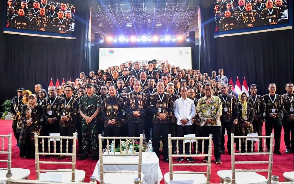 Pembukaan Rakernas APEKSI 2024 di Kota Balikpapan dihadiri Presiden Jokowi. 