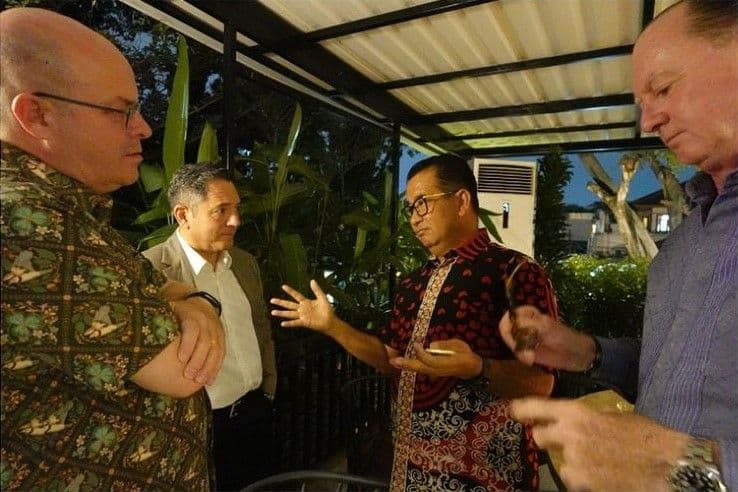 Penjabat Gubernur Kalimantan Timur Akmal Malik menghadiri undangan Utusan Khusus Presiden Seychelles untuk ASEAN, Ambassador Nico Barito dalam acara Friendship Dinner di Kedutaan Besar Seychelles, Jakarta. 