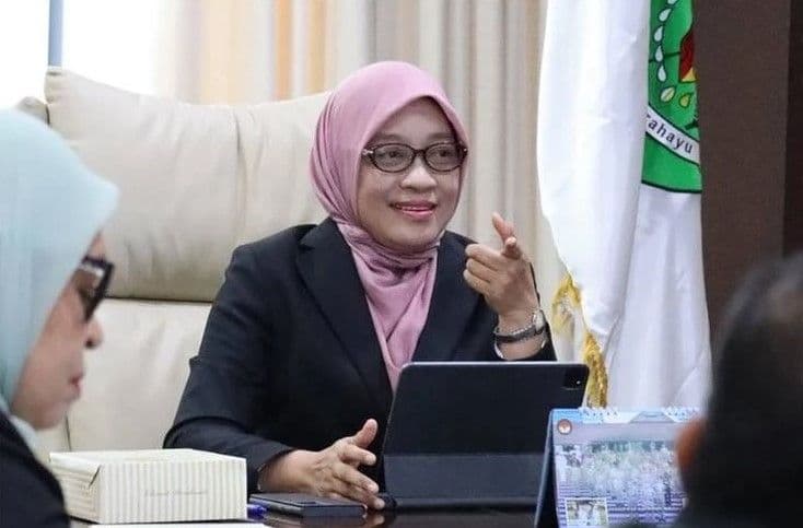 Sekda Kaltim, Sri Wahyuni. 