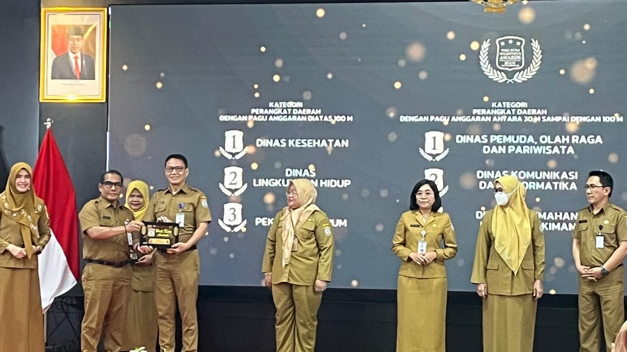 Penghargaan Wali Kota Award Bidang Pengawasan Diberikan kepada OPD di Kota Balikpapan