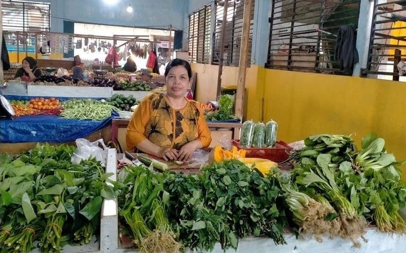 Harga bayam satu ikat di Balikpapan mencapai Rp 30 ribu