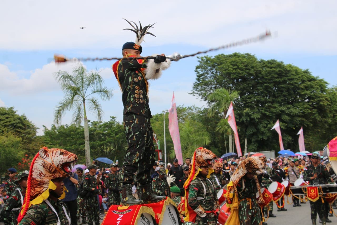 Kirab Api Semangat Bersama TNI