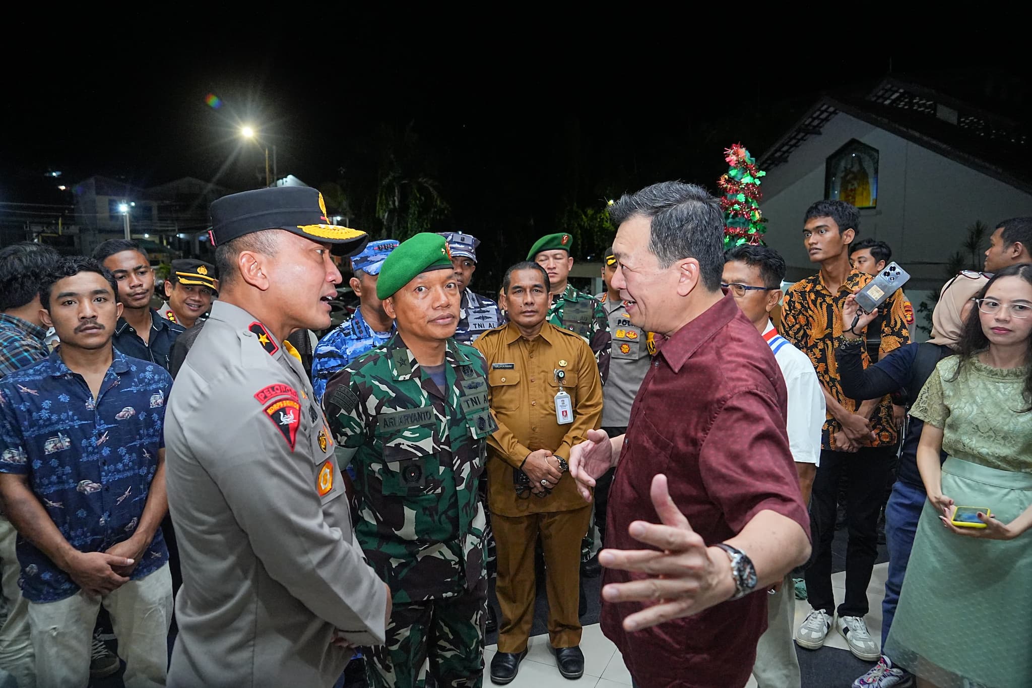 Pengamanan Malam Natal, Sinergitas TNI-Polri dan Pemkot Balikpapan  